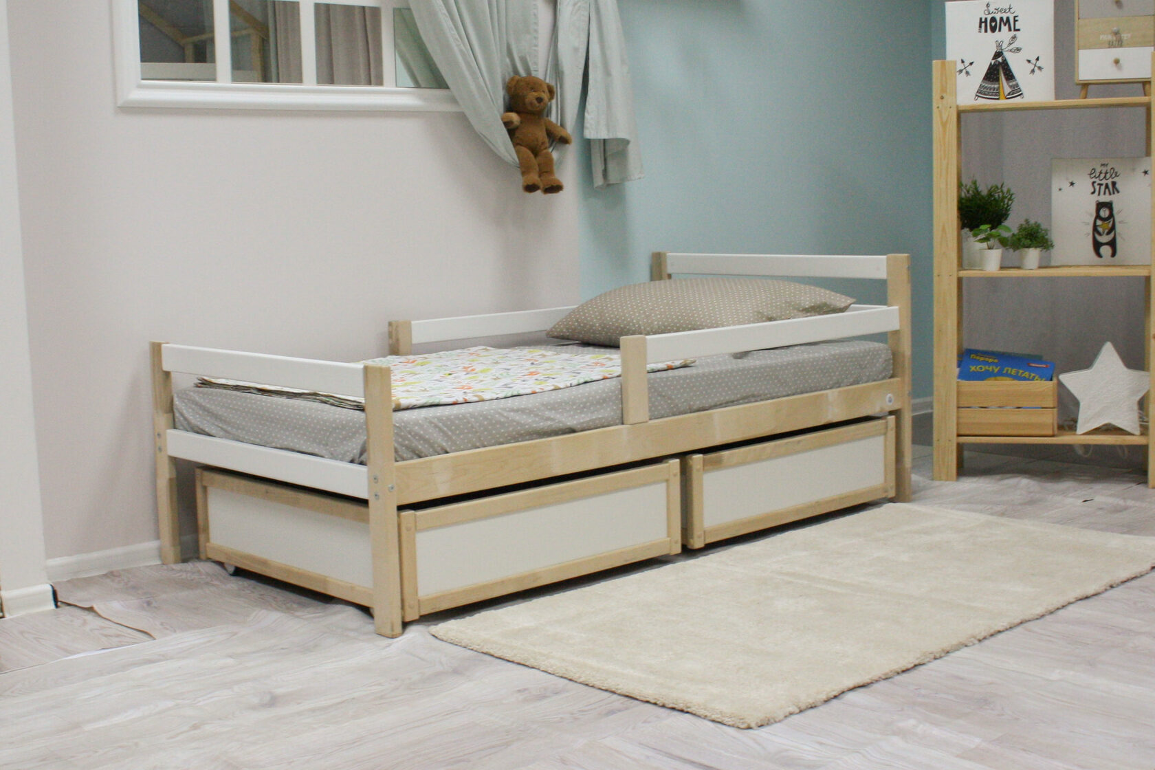 Детская кровать Eco bed - 1 с ящиками