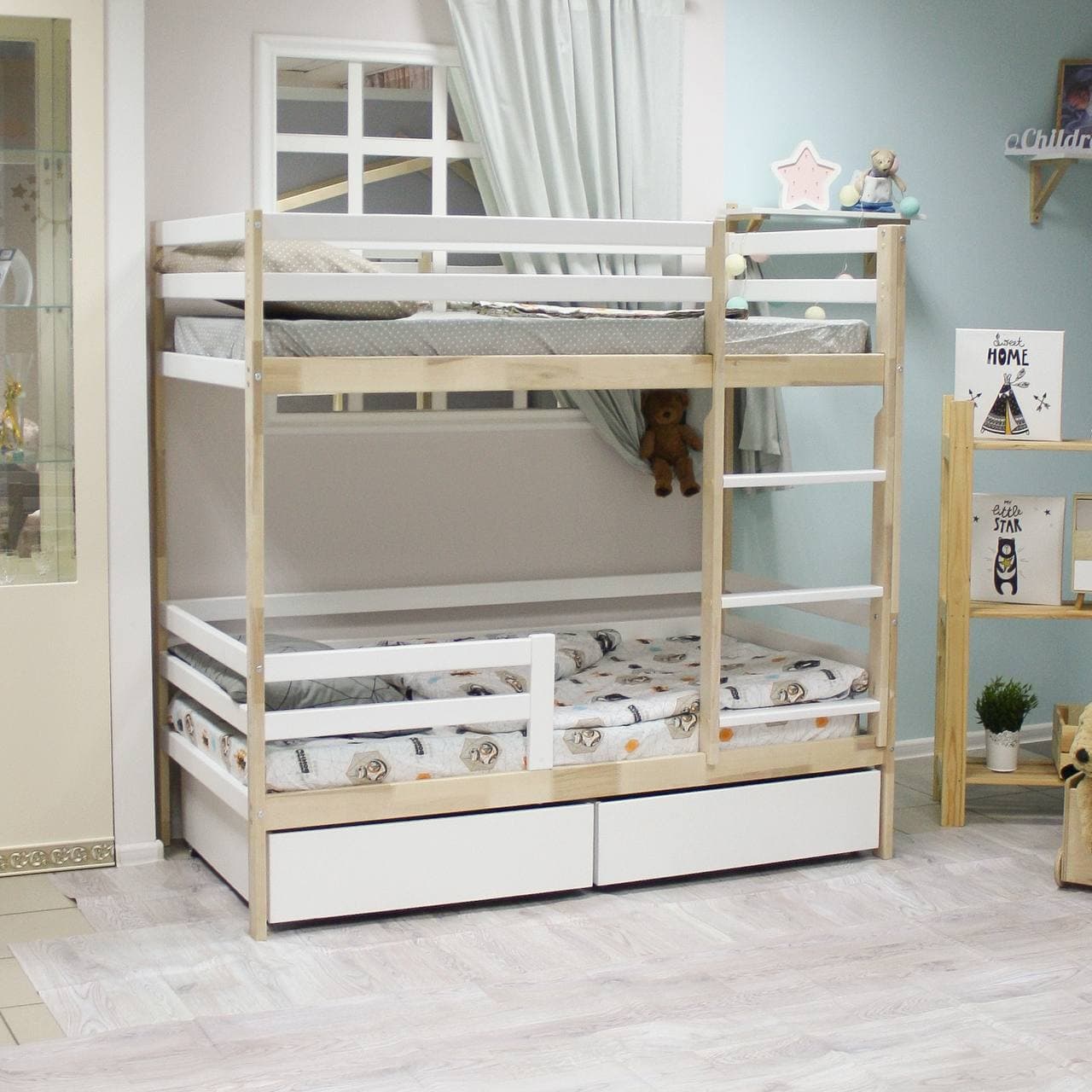 Двухъярусная кровать Eco bed 5 с ящиками