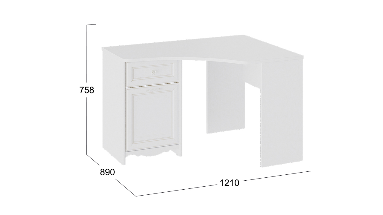 Стол письменный угловой «Франческа» - ТД 312.15.03