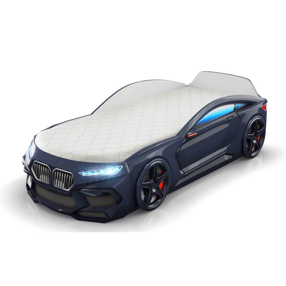 Кровать-машинка Romack Romeo 3D с подсветкой фар